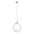 EGLO - Lampadario a sospensione con filo 1xE27/60W/230V diametro 25 cm bianco