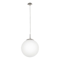 EGLO - Lampadario a sospensione con filo 1xE27/60W/230V diametro 30 cm bianco