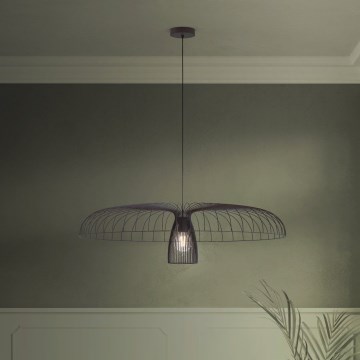 Eglo - Lampadario a sospensione con filo 1xE27/60W/230V diametro 98,5 cm nero
