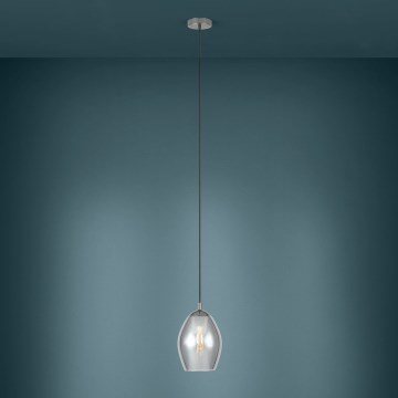 Eglo - Lampadario a sospensione con filo 1xE27/60W/230V fumé