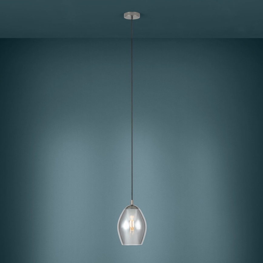 Eglo - Lampadario a sospensione con filo 1xE27/60W/230V fumé