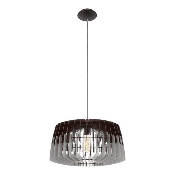 Eglo - Lampadario a sospensione con filo 1xE27/60W/230V grigio/nero 480mm