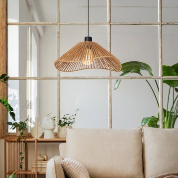 Eglo - Lampadario a sospensione con filo 1xE27/60W/230V marrone