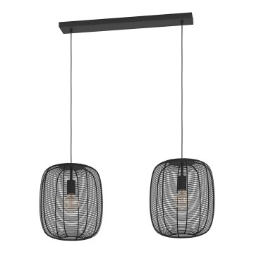 Eglo - Lampadario a sospensione con filo 2xE27/40W/230V