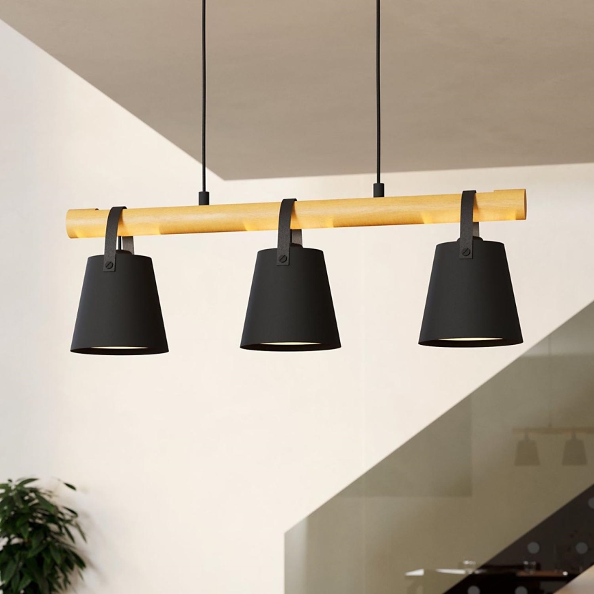 Eglo - Lampadario a sospensione con filo 3xE27/10W/230V