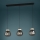 Eglo - Lampadario a sospensione con filo 3xE27/40W/230V fumé