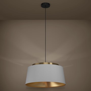 Eglo - Lampadario a sospensione con filo 3xE27/40W/230V grigio/oro
