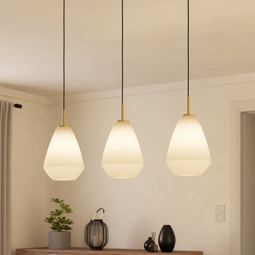 Eglo - Lampadario a sospensione con filo 3xE27/40W/230V