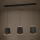Eglo - Lampadario a sospensione con filo 3xE27/40W/230V nero
