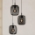 Eglo - Lampadario a sospensione con filo 3xE27/40W/230V nero