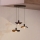 Eglo - Lampadario a sospensione con filo 3xE27/40W/230V nero/oro