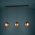 Eglo - Lampadario a sospensione con filo 3xE27/40W/230V rame