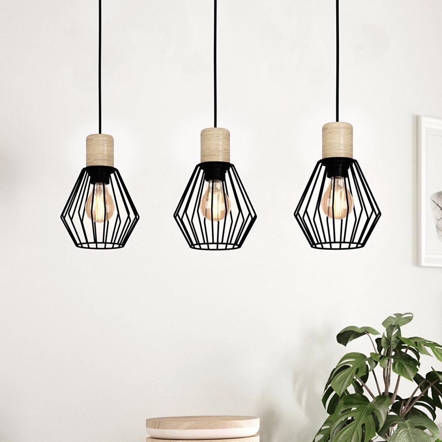 Eglo - Lampadario a sospensione con filo 3xE27/60W/230V