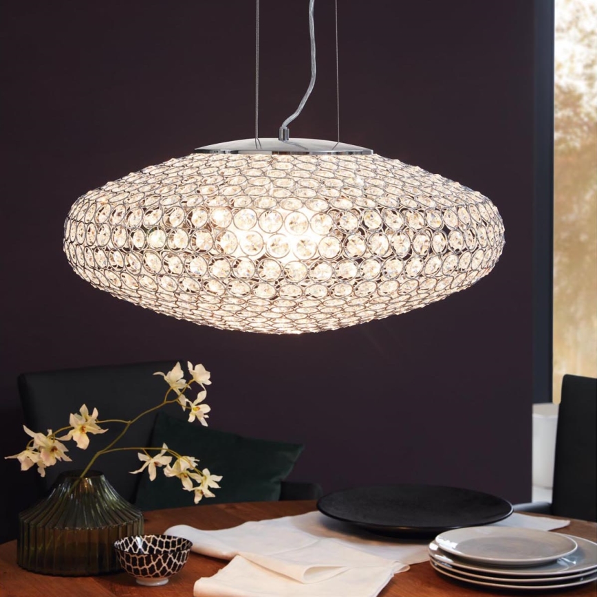 Eglo - Lampadario a sospensione con filo 3xE27/60W/230V
