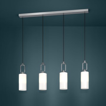 Eglo - Lampadario a sospensione con filo 4xE27/40W/230V cromo lucido