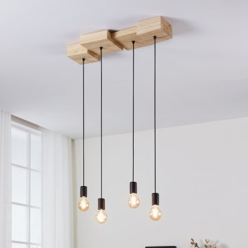 Eglo - Lampadario a sospensione con filo 4xE27/40W/230V
