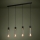 Eglo - Lampadario a sospensione con filo 4xE27/40W/230V nero/oro