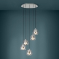 Eglo - Lampadario a sospensione con filo 5xE27/40W/230V fumé