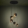 Eglo - Lampadario a sospensione con filo 5xE27/40W/230V nero/oro