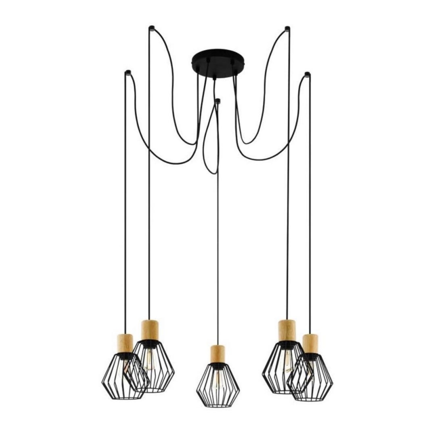 Eglo - Lampadario a sospensione con filo 5xE27/60W/230V ragno