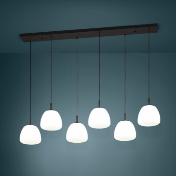 Eglo - Lampadario a sospensione con filo 6xE27/40W/230V nero