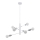 Eglo - Lampadario a sospensione con filo 6xE27/60W/230V bianco
