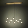 Eglo - Lampadario a sospensione con filo LED dimmerabile 10xLED/3W/230V 3000K oro
