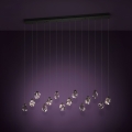 Eglo - Lampadario a sospensione con filo LED dimmerabile 14xLED/3W/230V 3000K nero/limpido
