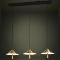 Eglo - Lampadario a sospensione con filo LED dimmerabile 3xLED/12W/230V 3000K oro