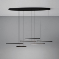 Eglo - Lampadario a sospensione con filo LED dimmerabile 6xLED/8,4W/230V 3000K nero