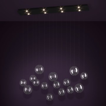 Eglo - Lampadario a sospensione con filo LED dimmerabile 8xLED/4,2W/230V 3000K limpido