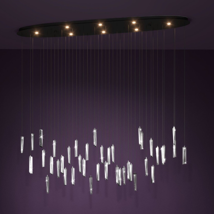 Eglo - Lampadario a sospensione con filo LED dimmerabile 8xLED/4,2W/230V 3000K limpido