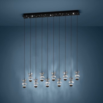 Eglo - Lampadario a sospensione con filo LED dimmerabile LED/23W/230V 3000K nero