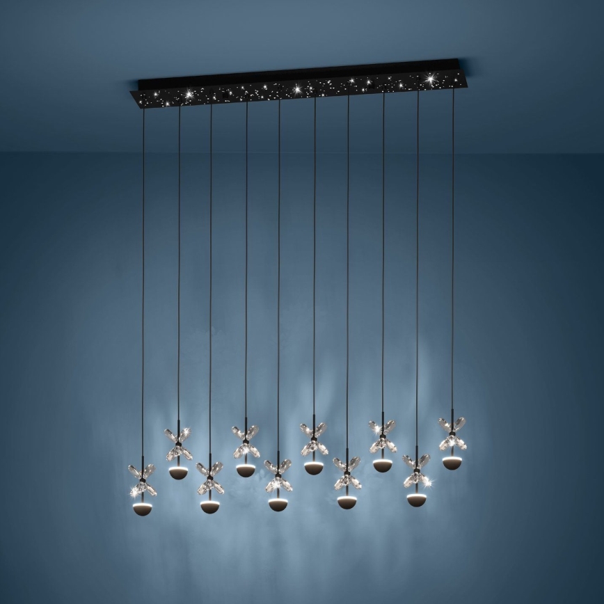 Eglo - Lampadario a sospensione con filo LED dimmerabile LED/23W/230V 3000K nero