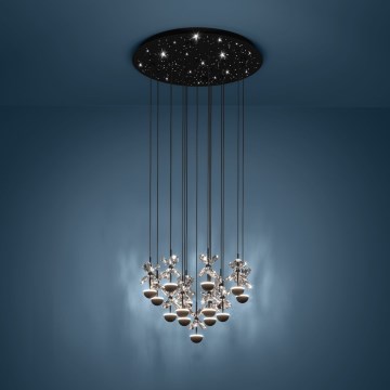 Eglo - Lampadario a sospensione con filo LED dimmerabile LED/27W/230V 3000K nero
