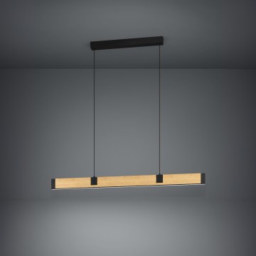 Eglo - Lampadario a sospensione con filo LED dimmerabile LED/28,8W/230V 3000K nero/marrone