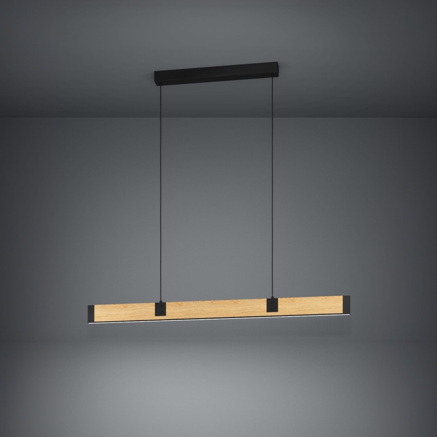 Eglo - Lampadario a sospensione con filo LED dimmerabile LED/28,8W/230V 3000K nero/marrone