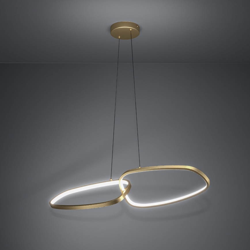 Eglo - Lampadario a sospensione con filo LED dimmerabile LED/37,5W/230V 3000K oro