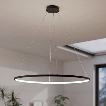 Eglo - Lampadario a sospensione con filo LED dimmerabile LED/40W/230V 2700-6500K nero + telecomando