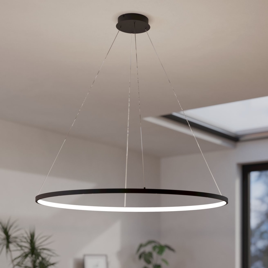 Eglo - Lampadario a sospensione con filo LED dimmerabile LED/40W/230V 2700-6500K nero + telecomando