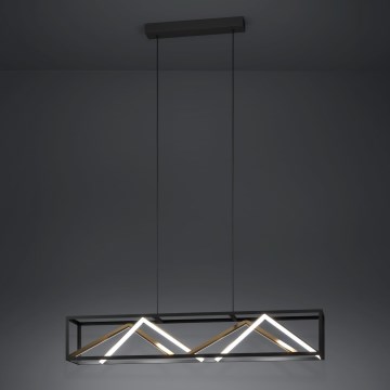 Eglo - Lampadario a sospensione con filo LED dimmerabile LED/46W/230V 2700-6500K nero/oro + telecomando