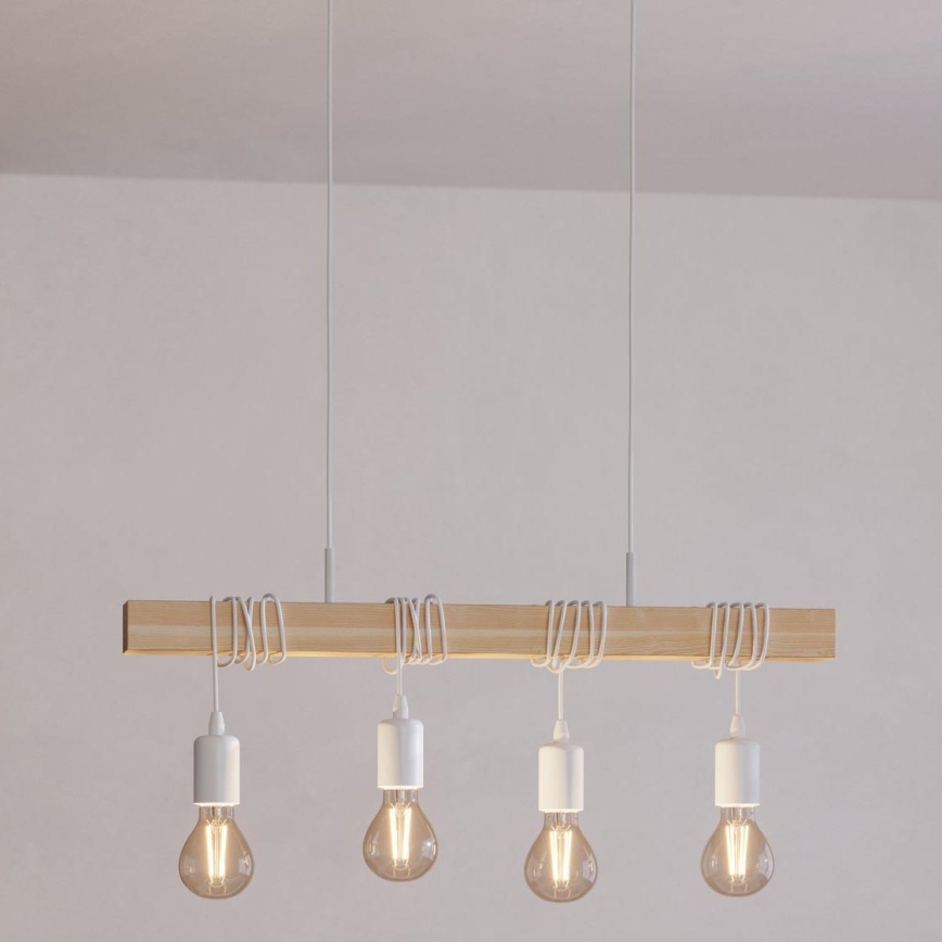 Eglo - Lampadario a sospensione con filo TOWNSHEND 4xE27/60W/230V
