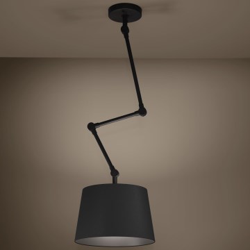 Eglo - Lampadario a sospensione con supporto rigido 1xE27/40W/230V nero