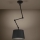 Eglo - Lampadario a sospensione con supporto rigido 1xE27/40W/230V nero
