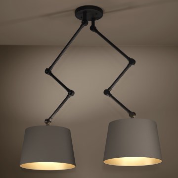 Eglo - Lampadario a sospensione con supporto rigido 2xE27/40W/230V marrone
