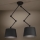 Eglo - Lampadario a sospensione con supporto rigido 2xE27/40W/230V nero