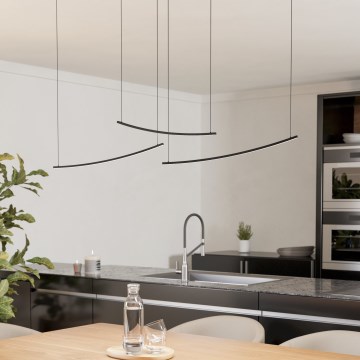 Eglo - Lampadario a sospensione dimmerabile su cavo LED/22W/230V 2700/4000/6500K nero