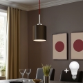 Eglo - Lampadario a sospensione LED su cavo TUNJA 1xE27/60W/230V marrone