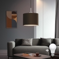Eglo - Lampadario a sospensione LED su cavo TUNJA 1xE27/60W/230V marrone