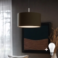 Eglo - Lampadario a sospensione LED su cavo TUNJA 1xE27/60W/230V marrone